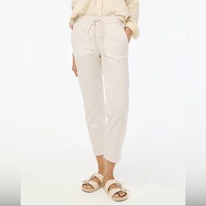 J.Crew Linen Cotton Blend Drawstring Pants
